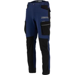 TROUSERS, SLIM FIT COLOUR NAVY BLUE - BLACK L4055201